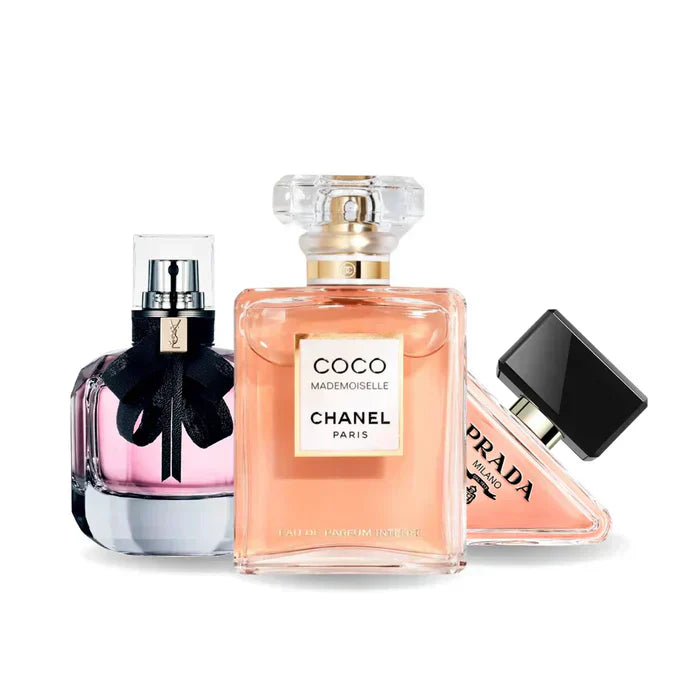 Pack de 3 parfums : Prada PARADOXE, COCO MADEMOISELLE &amp; MON PARIS – 100 ml