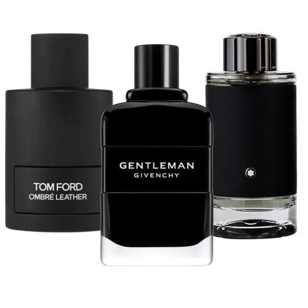 Pack de 3 parfums : OMBRE LEATHER, GENTLEMAN &amp; EXPLORER – 100 ml 